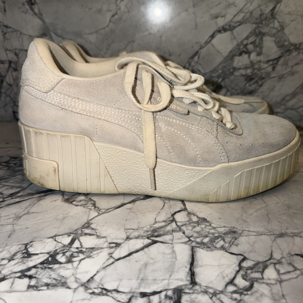Puma Women's Cali Wedge Tonal 385248-01 Size 8.5 Sneaker
